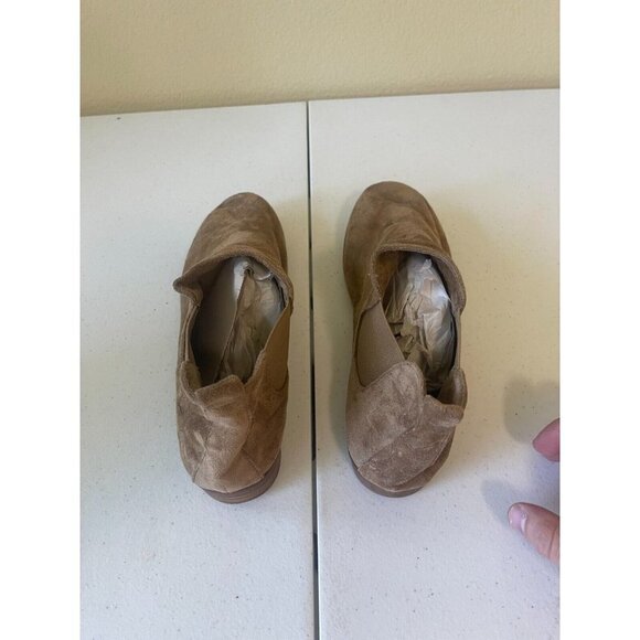 CP Shoes Womens Size 8.5 Ankle Boots Booties Brown Faux Suede - Picture 8 of 15